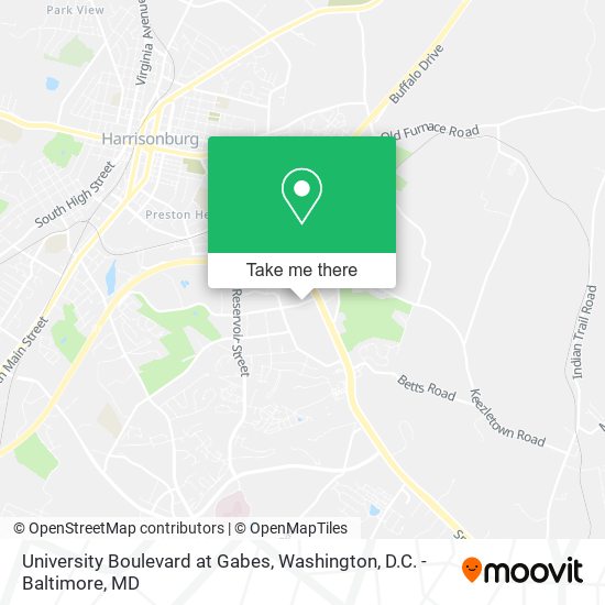 Mapa de University Boulevard at Gabes