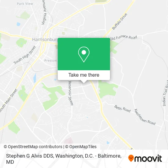 Stephen G Alvis DDS map