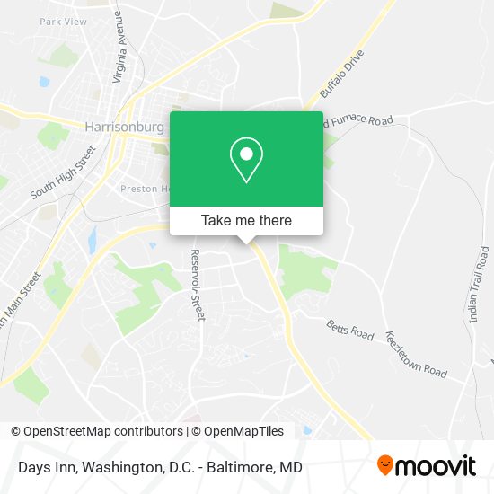 Days Inn map