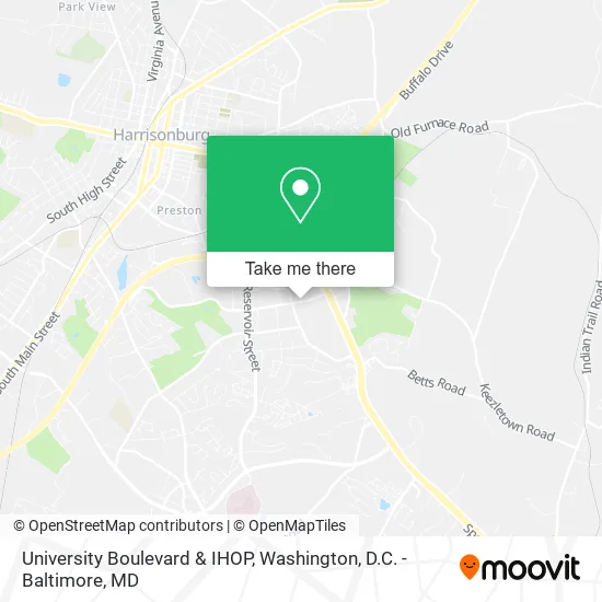 University Boulevard & IHOP map