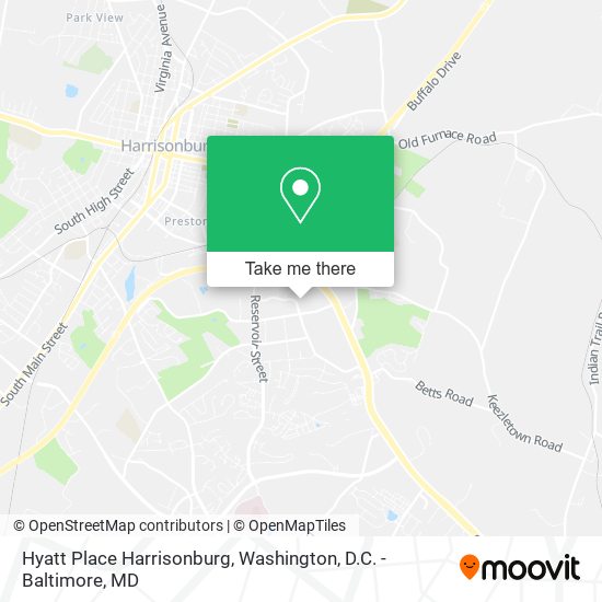 Hyatt Place Harrisonburg map