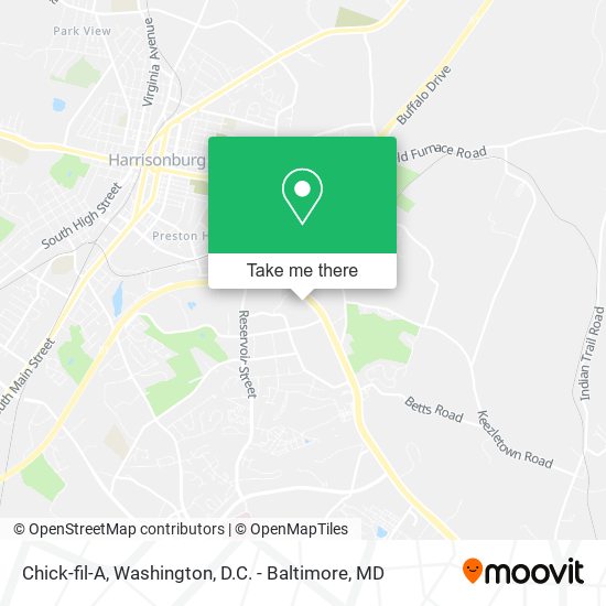 Mapa de Chick-fil-A