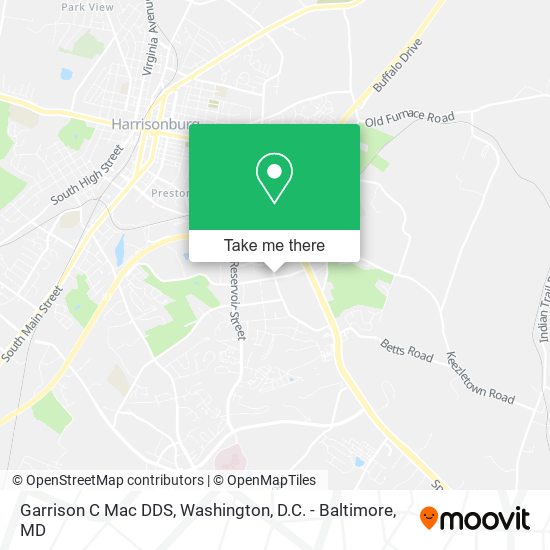 Garrison C Mac DDS map