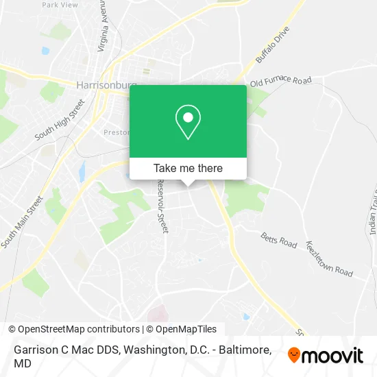 Garrison C Mac DDS map