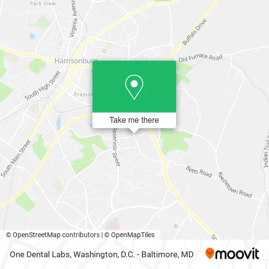One Dental Labs map