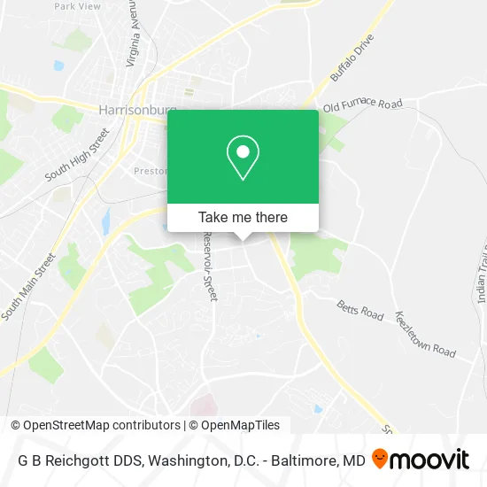 G B Reichgott DDS map