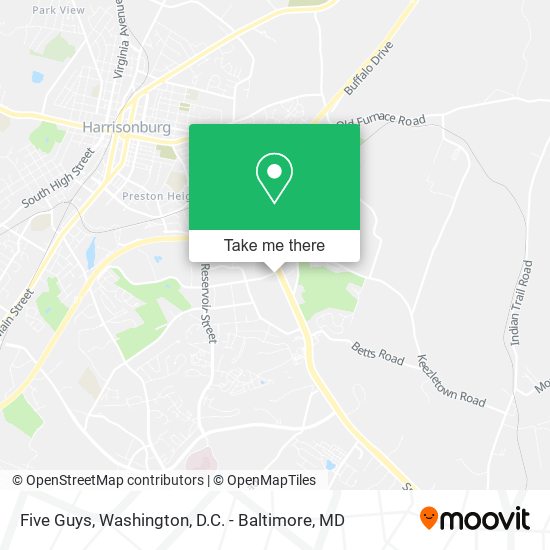 Five Guys map