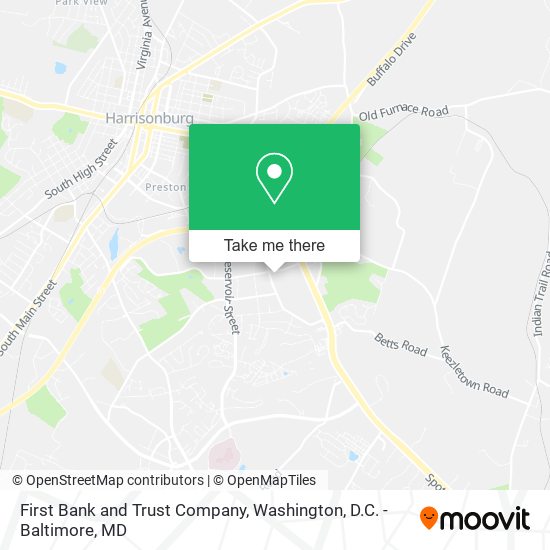 First Bank and Trust Company map