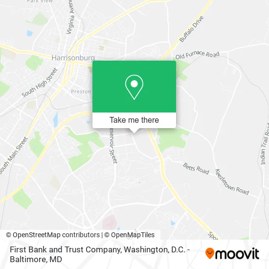 First Bank and Trust Company map