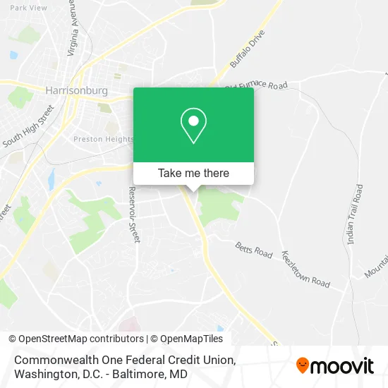 Commonwealth One Federal Credit Union map