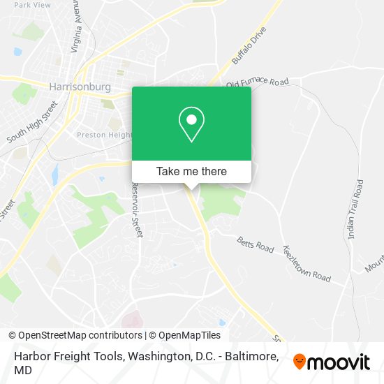 Harbor Freight Tools map