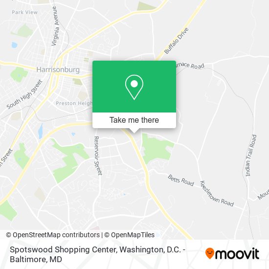 Spotswood Shopping Center map