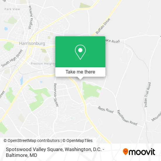 Spotswood Valley Square map