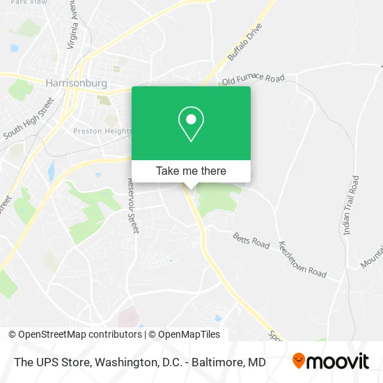 The UPS Store map