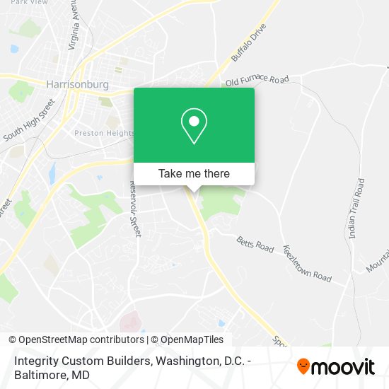Integrity Custom Builders map