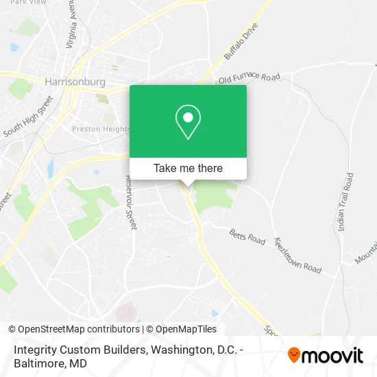Integrity Custom Builders map