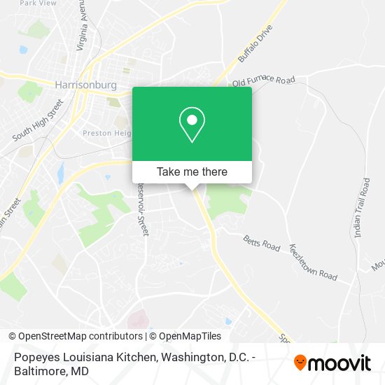 Mapa de Popeyes Louisiana Kitchen
