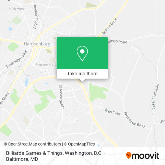 Mapa de Billiards Games & Things