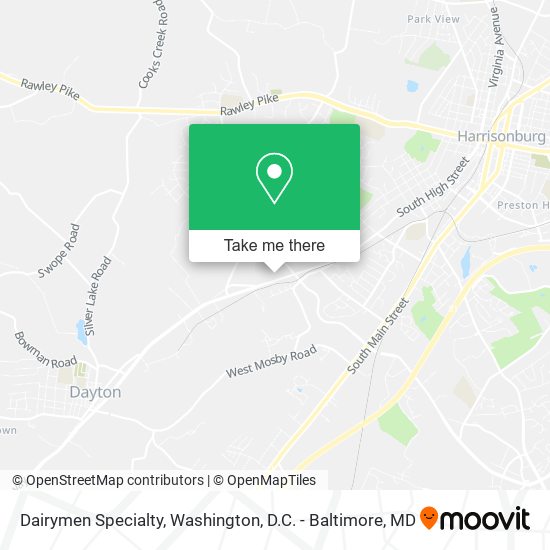 Mapa de Dairymen Specialty