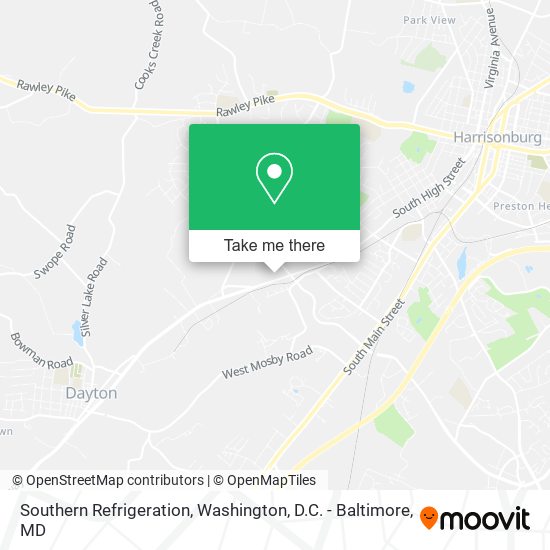 Southern Refrigeration map