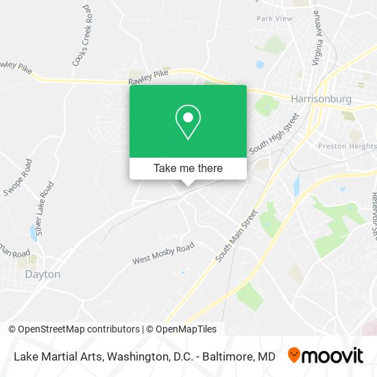 Lake Martial Arts map