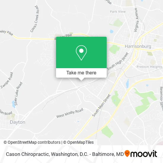 Cason Chiropractic map