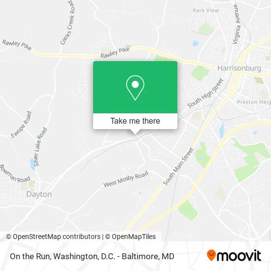 On the Run map