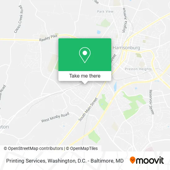 Printing Services map