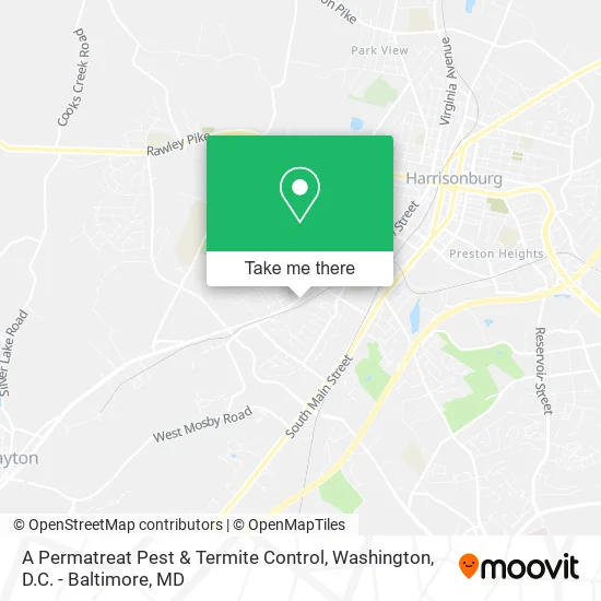 A Permatreat Pest & Termite Control map