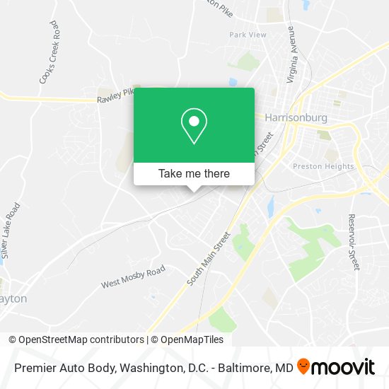 Mapa de Premier Auto Body