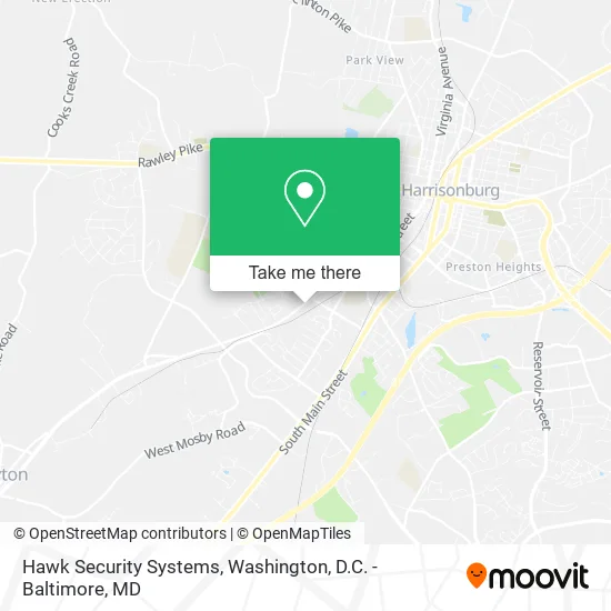 Hawk Security Systems map