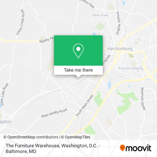 The Furniture Warehouse map