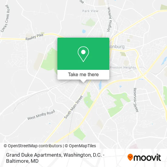 Grand Duke Apartments map