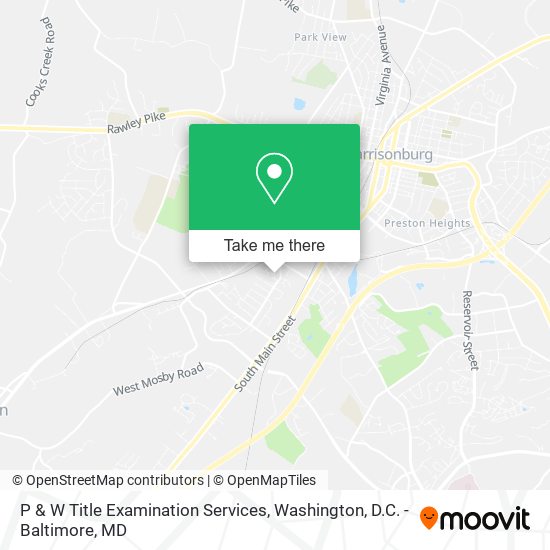 Mapa de P & W Title Examination Services