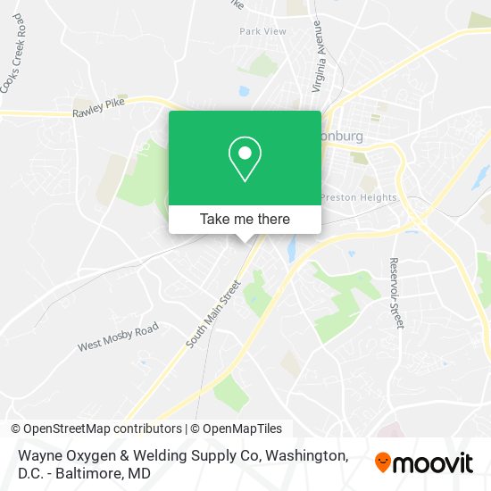 Wayne Oxygen & Welding Supply Co map