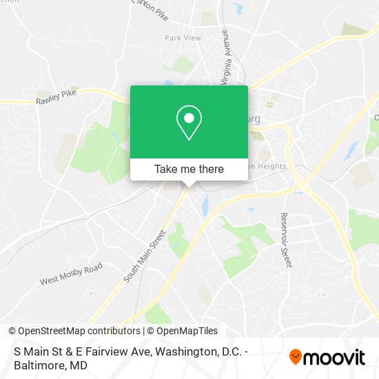 Mapa de S Main St & E Fairview Ave
