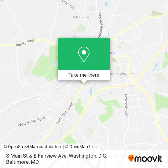S Main St & E Fairview Ave map