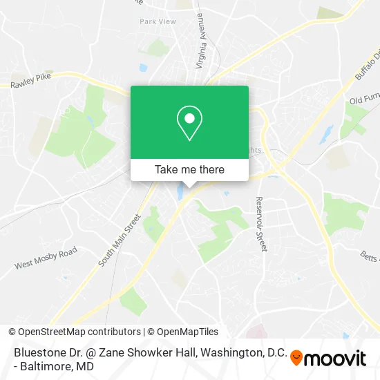 Bluestone Dr. @ Zane Showker Hall map