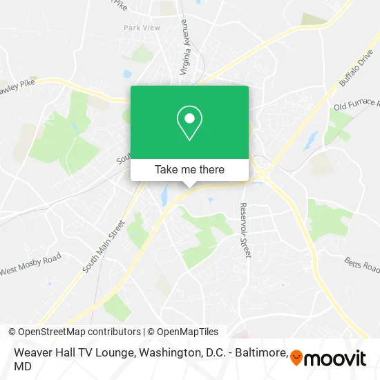 Weaver Hall TV Lounge map