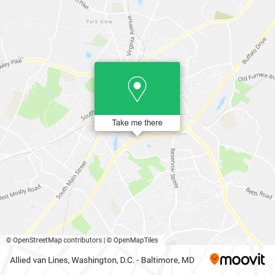 Allied van Lines map
