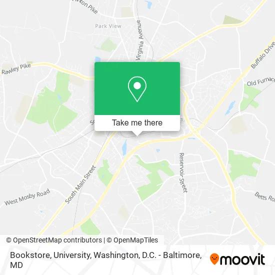 Bookstore, University map