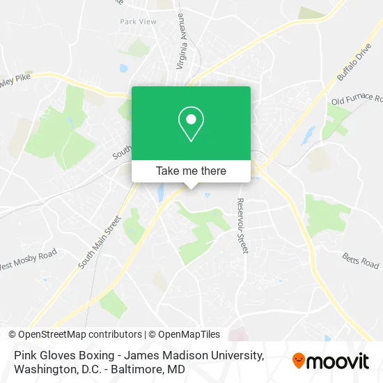 Pink Gloves Boxing - James Madison University map