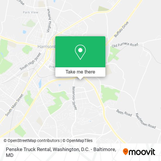 Mapa de Penske Truck Rental