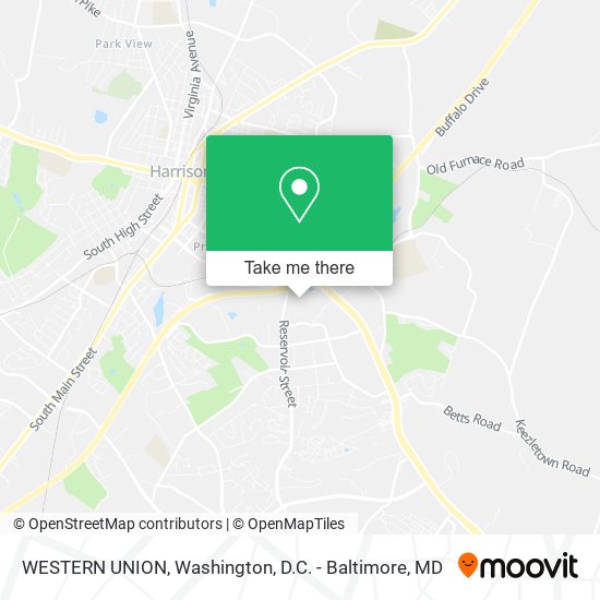 WESTERN UNION map