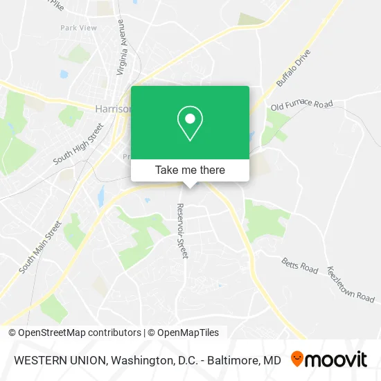WESTERN UNION map