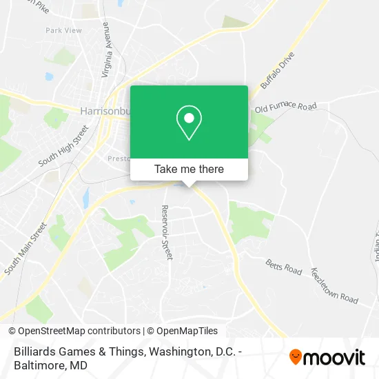 Billiards Games & Things map