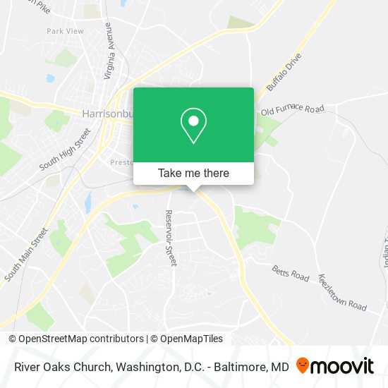 River Oaks Church map
