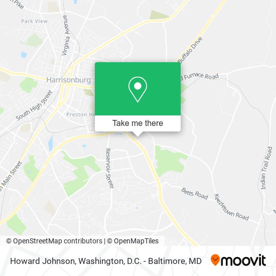 Mapa de Howard Johnson