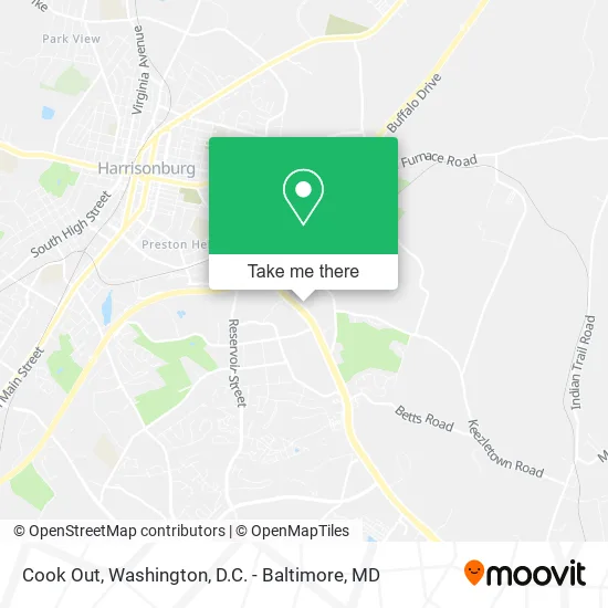 Cook Out map