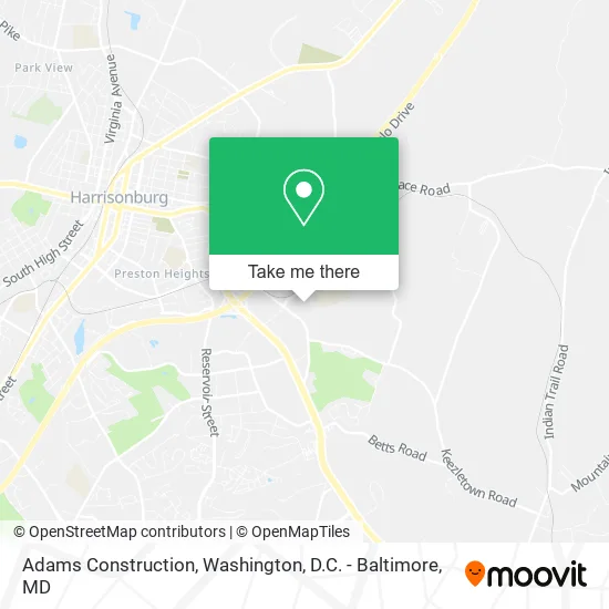 Adams Construction map